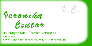 veronika csutor business card